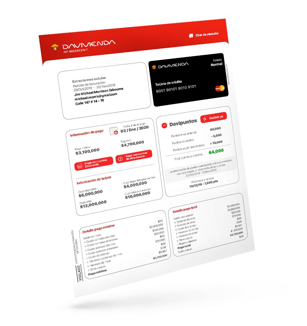Transformamos el extracto de su Tarjeta de Crédito